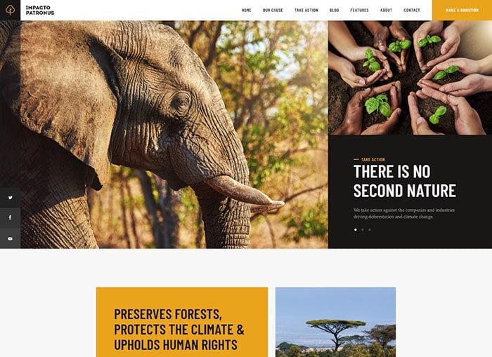 Impacto Patronus | Coronavirus Protection, Petitions & Social Activism WordPress Theme Website Template