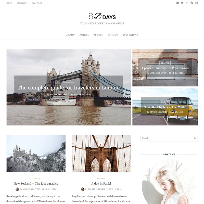 EightyDays Website Template