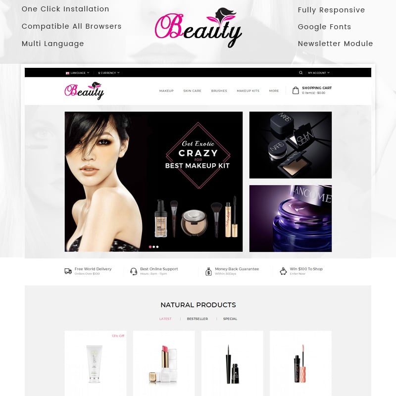 Beauty Website Template