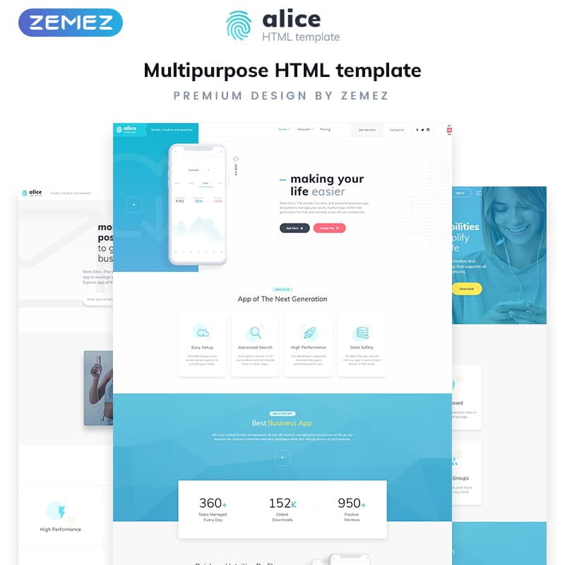 Alice Website Template