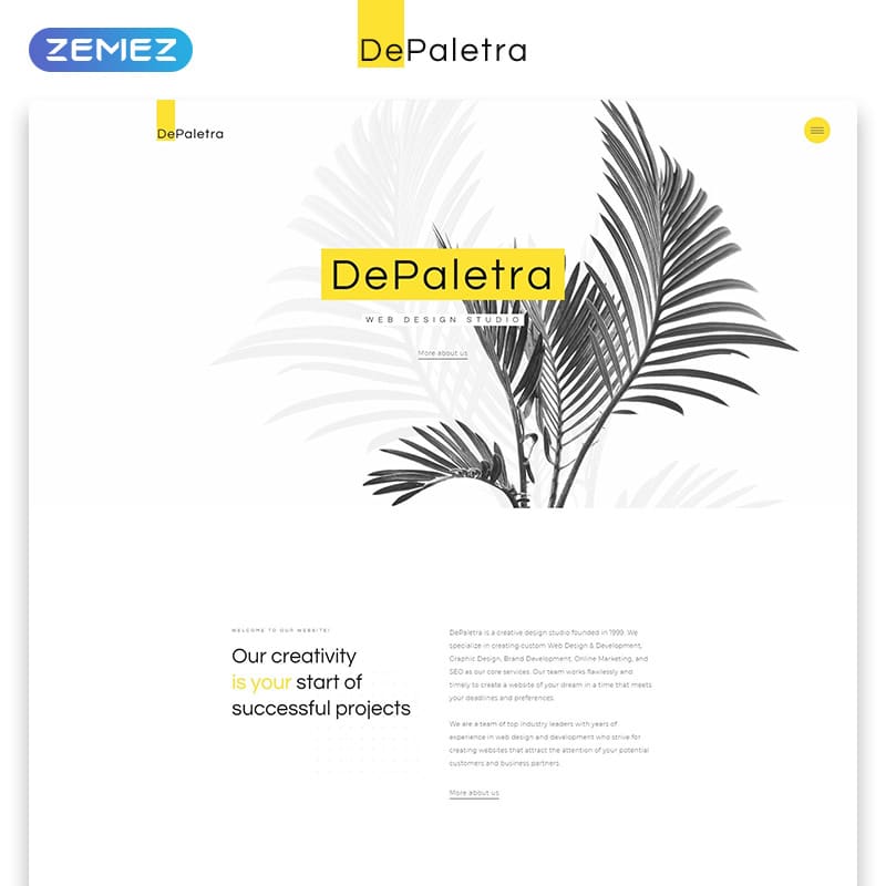 DePaletra Website Template