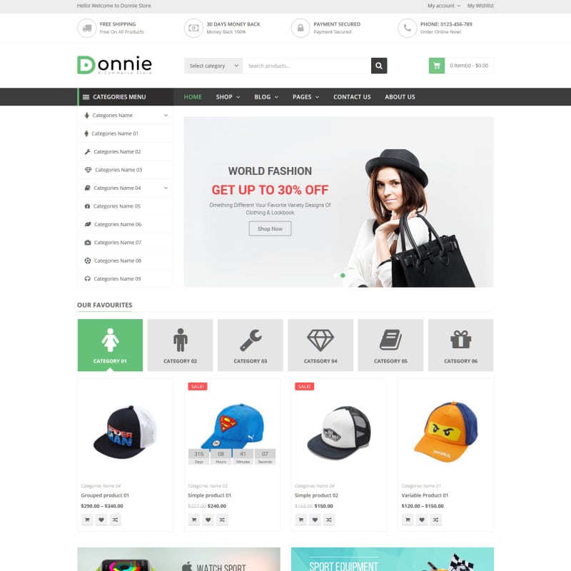 Donnie Website Template