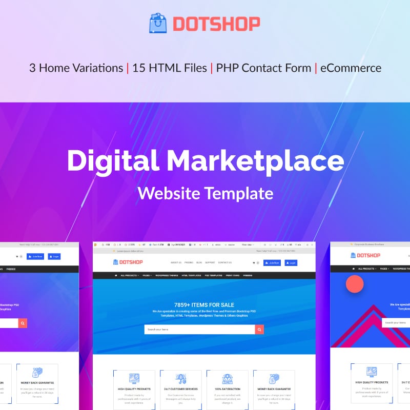 DotShop Website Template