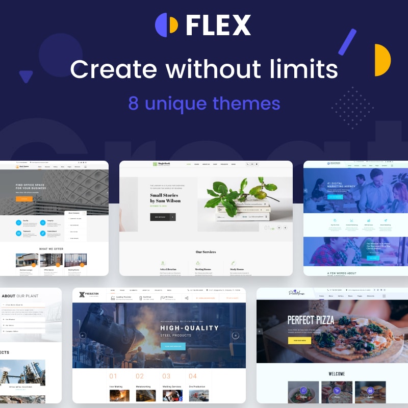 Flex Universal Multipurpose Website Template Website Template