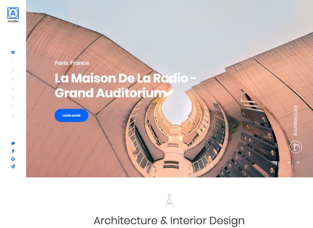 A.Studio | Interior Design and Architecture WordPress Theme Website Template