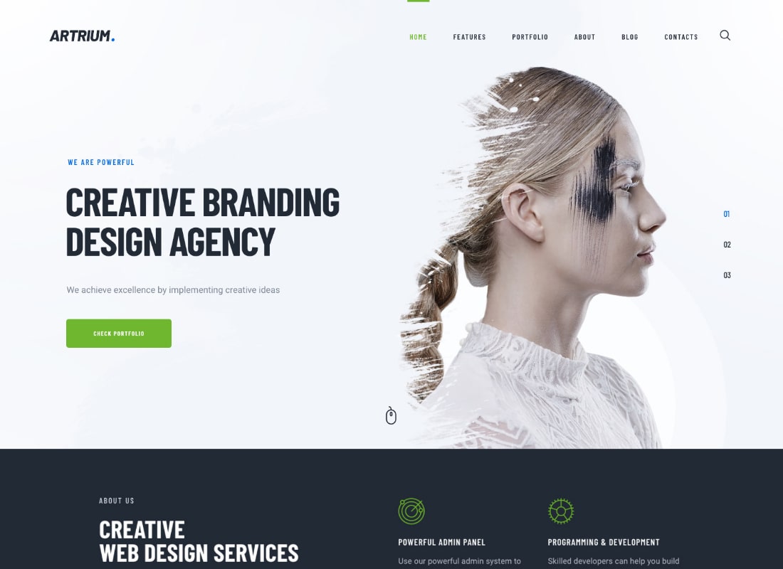 Artrium | Creative Agency & Web Studio WordPress Theme Website Template