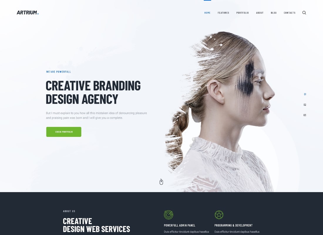 Artrium | Creative Agency & Web Studio WordPress Theme Website Template