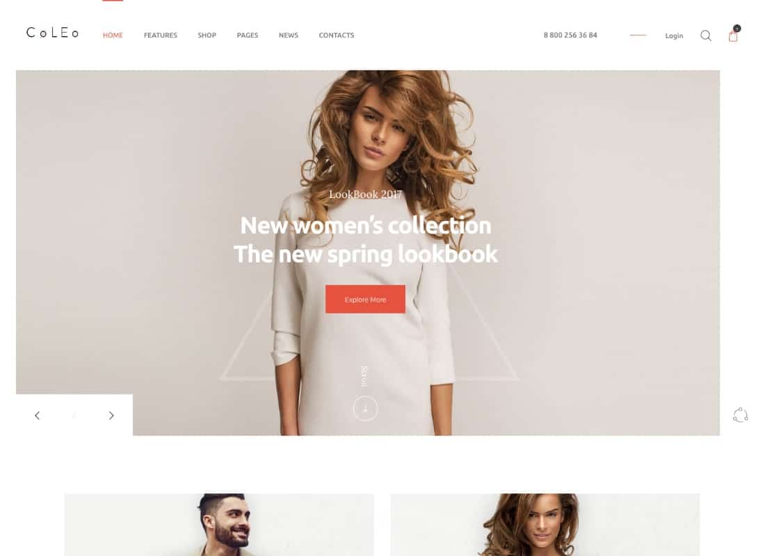 Coleo | A Stylish Fashion Clothing Store WordPress Theme Website Template