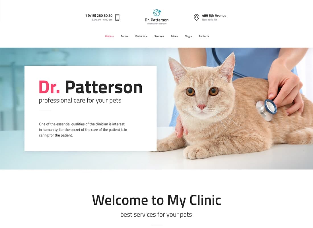 Dr.Patterson | Medicine & Healthcare WordPress Theme Website Template