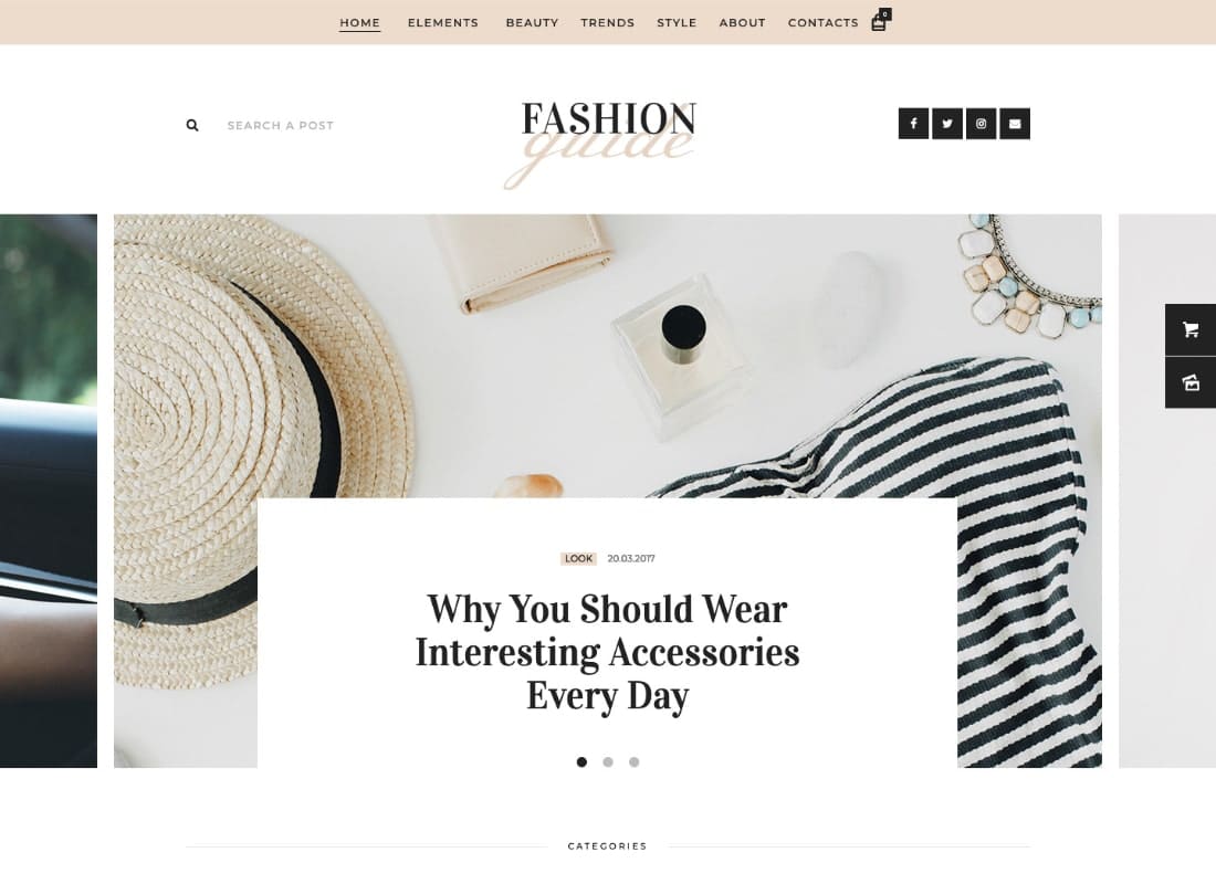 Fashion Guide | Online Magazine & Lifestyle Blog WordPress Theme Website Template