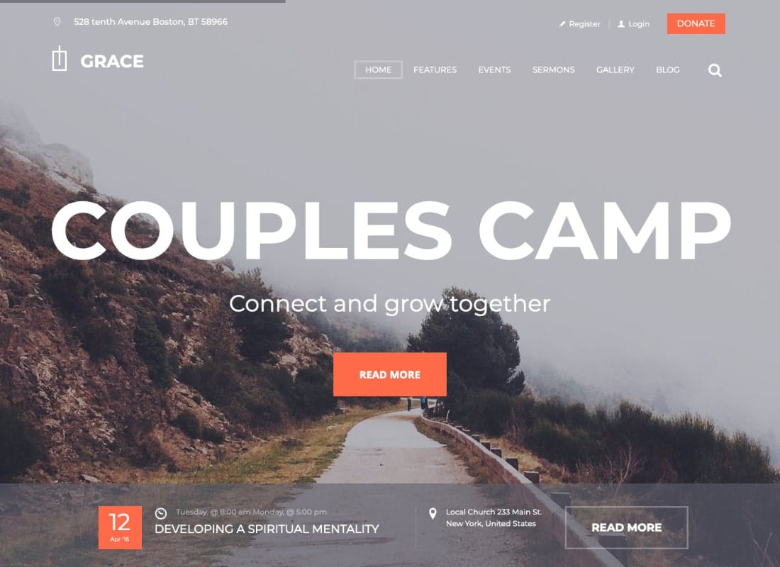 Grace - Church, Religion & Charity WordPress Theme Website Template