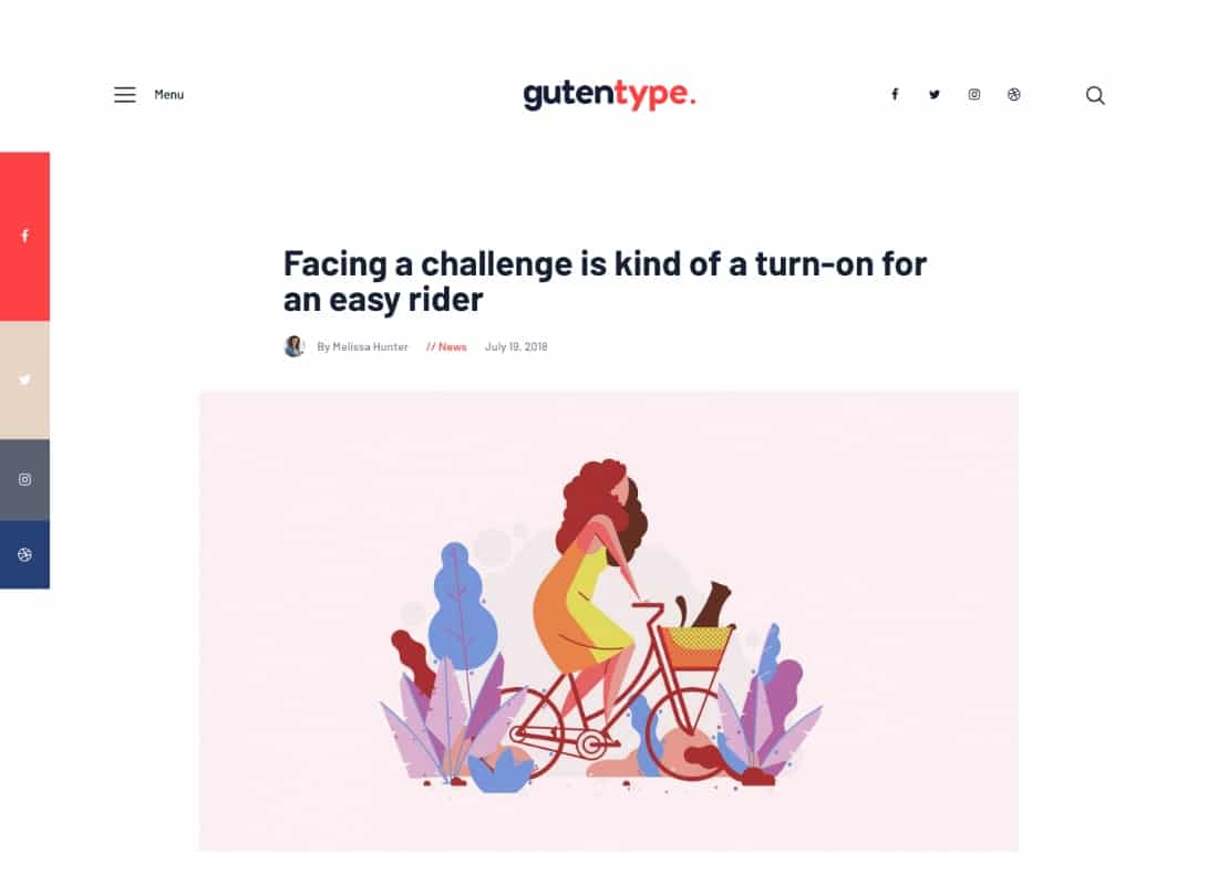 Gutentype | 100% Gutenberg WordPress Theme for Modern Blog Website Template