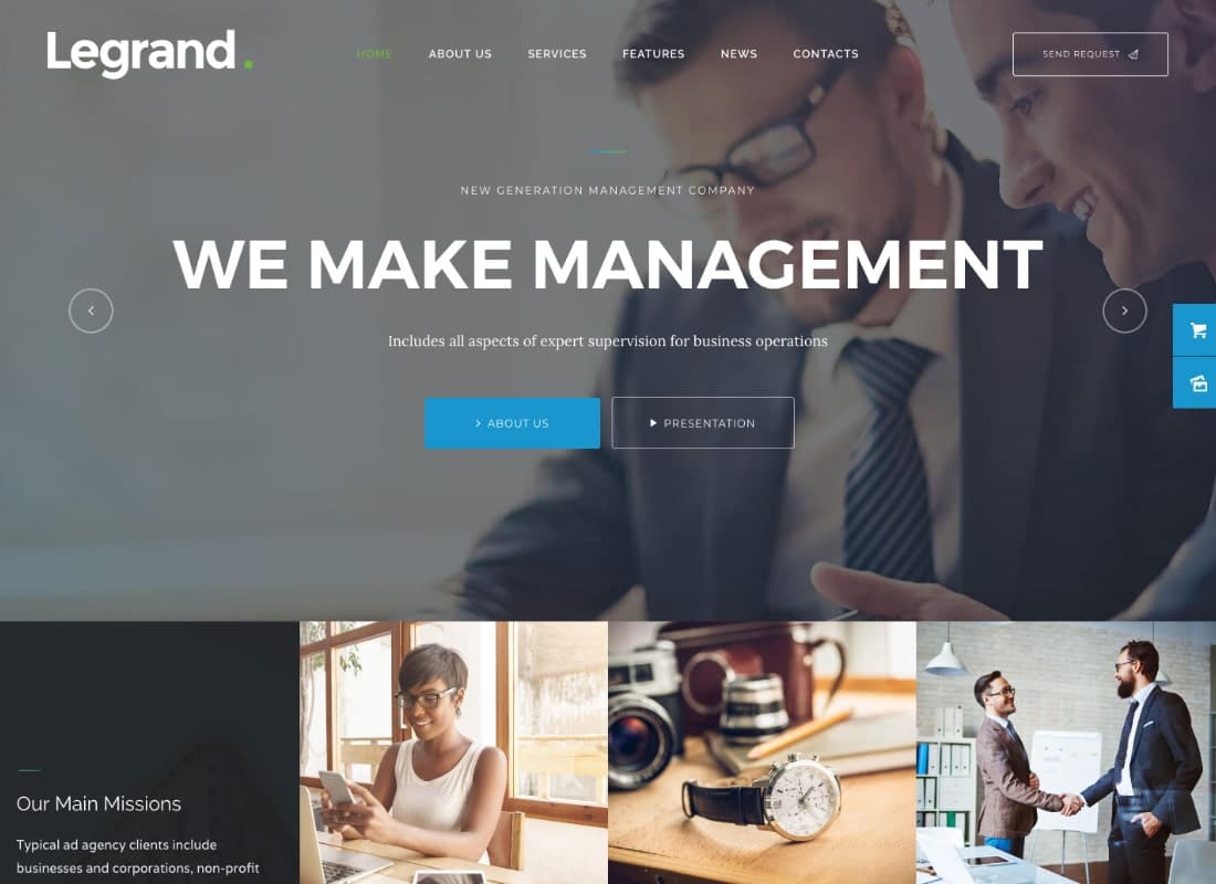 LeGrand | A Modern Multi-Purpose Business WordPress Theme Website Template