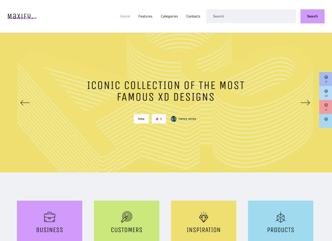 Maxify | Startup & Business Blog WordPress Theme Website Template