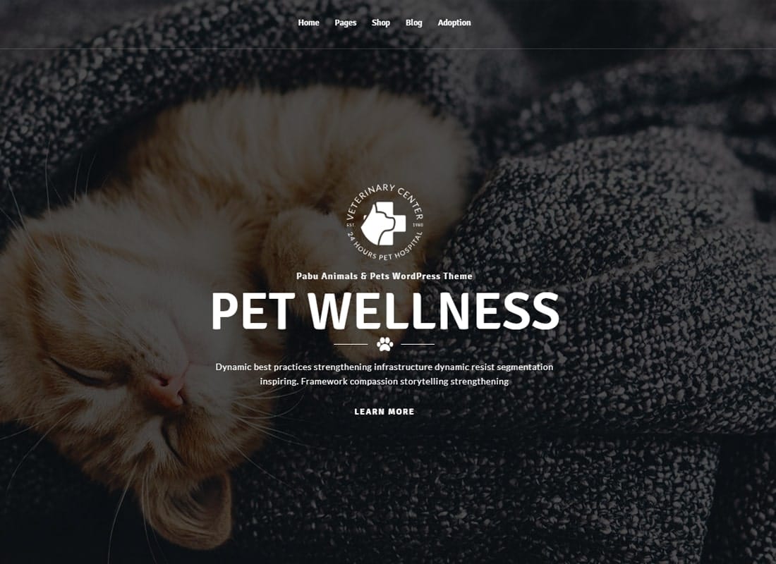 Pabu – Animals and Pets WordPress Theme Website Template