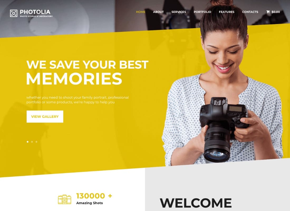 Photolia | Photo Company & Supply Store WordPress Theme Website Template
