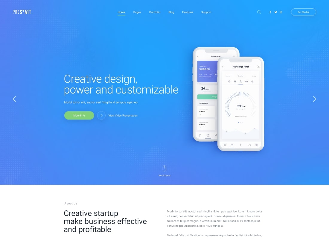 ProStart | Startup & Corporate WordPress Theme Website Template