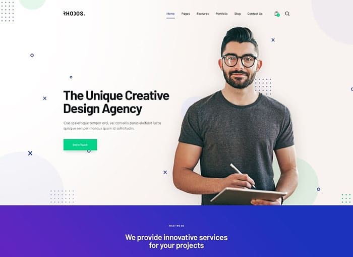 Rhodos | Multipurpose WordPress Theme for Business Website Template