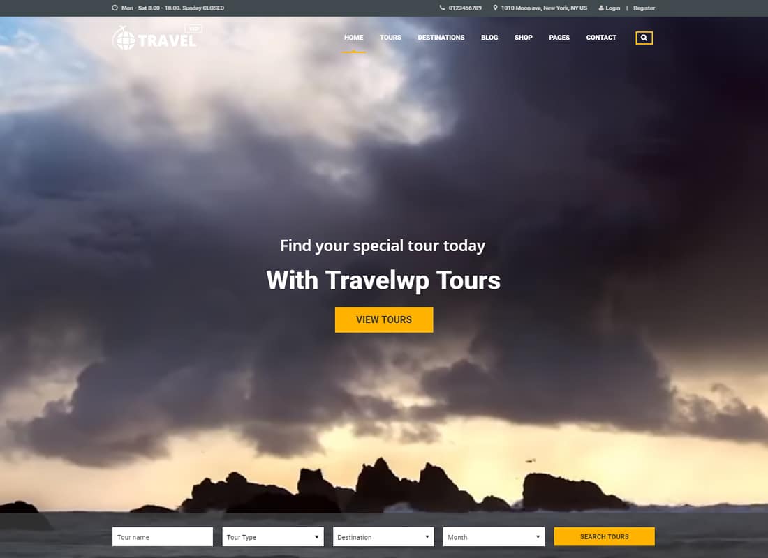 Travel WP - Tour & Travel WordPress Theme for Travel Agency and Tour Operator Website Template