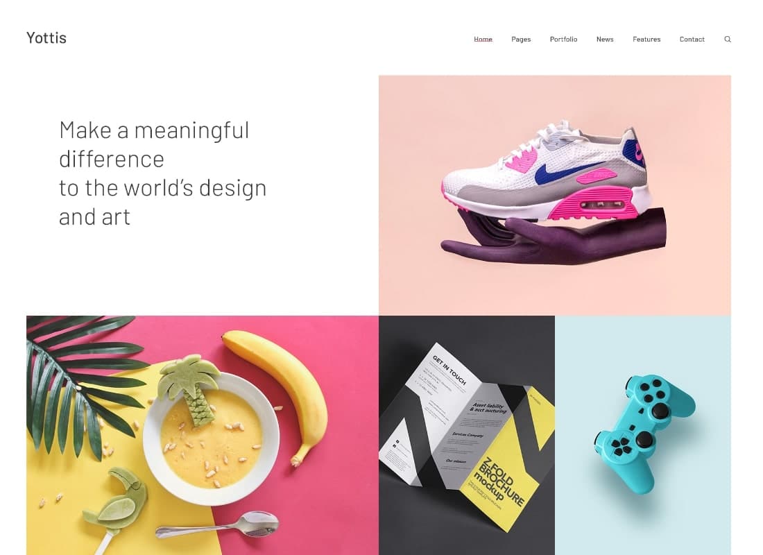Yottis | Personal Creative Portfolio WordPress Theme + Store  Website Template