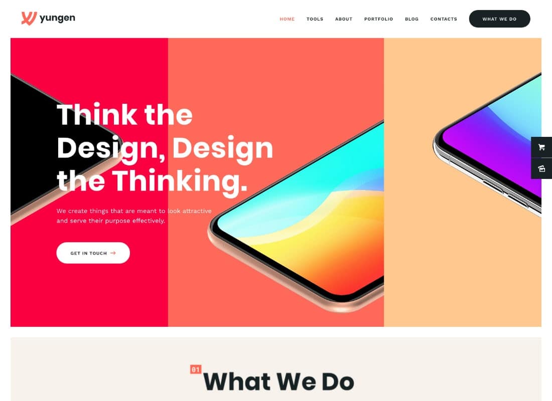 Yungen | Modern Digital Agency Business WordPress Theme Website Template