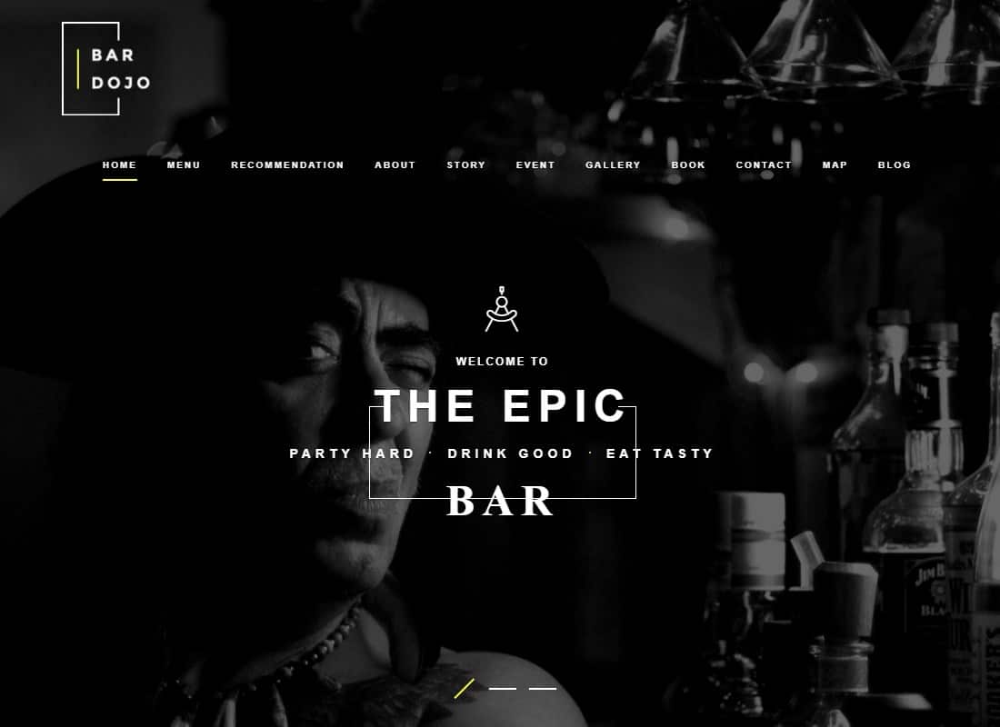 BarDojo - Epic Bar & Restaurant WordPress Theme Website Template