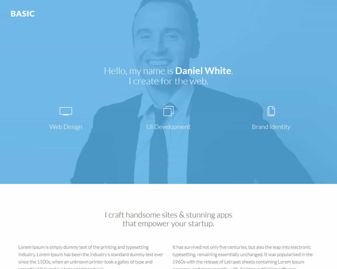 Basic – Bootstrap Personal Template