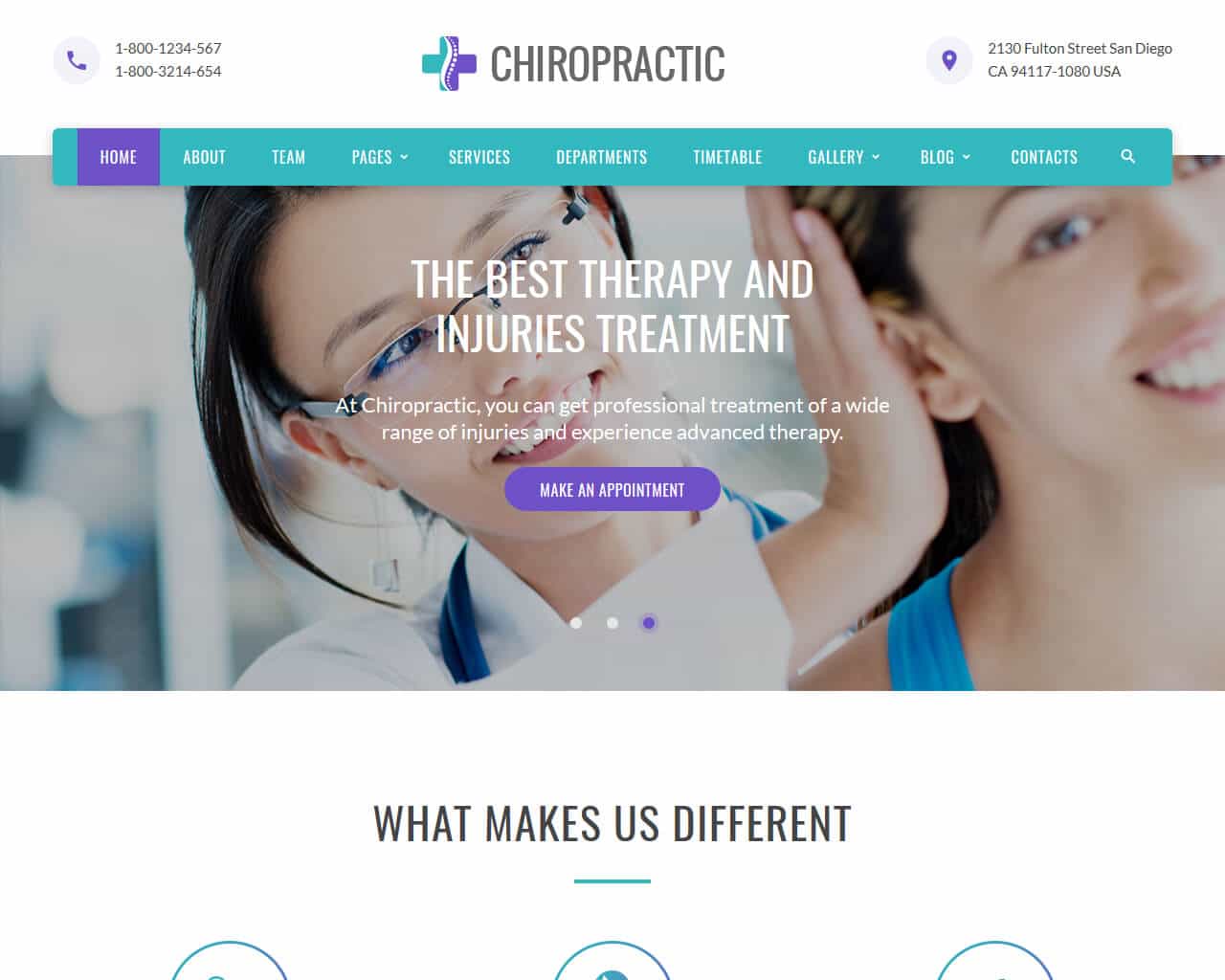 Chiropractic Website Template