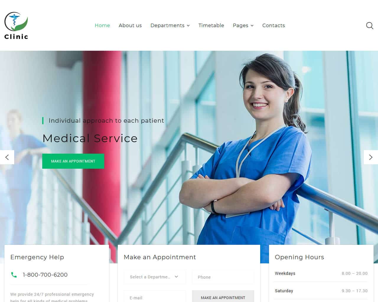 Clinic Website Template