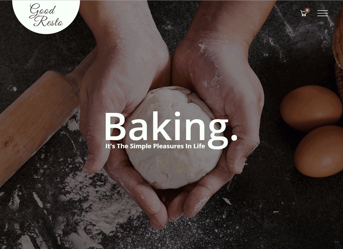 GoodResto | Restaurant Cafe & Bakery WordPress Theme Website Template