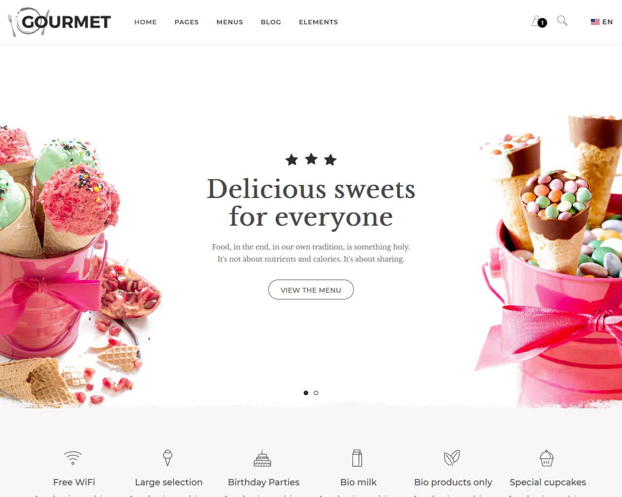 Gourmet Website Template