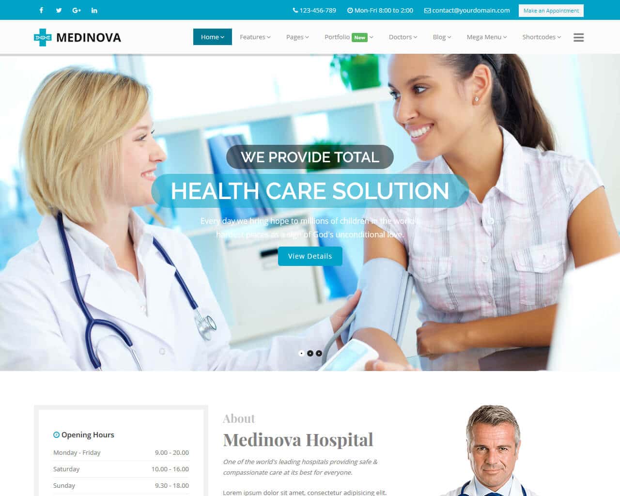 Health Medical Website Template
