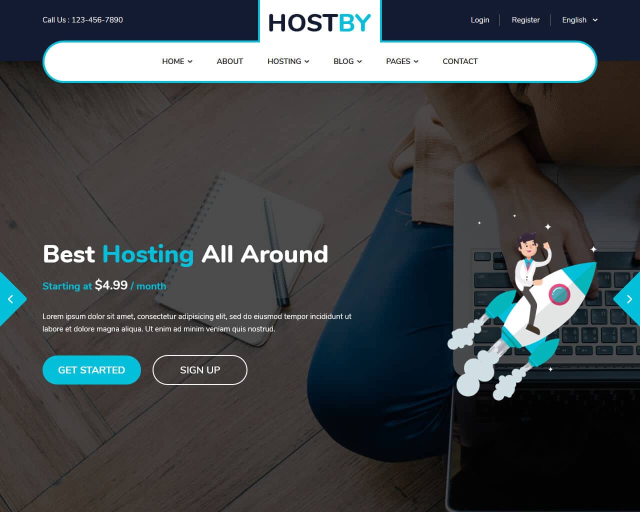 Hostby Website Template