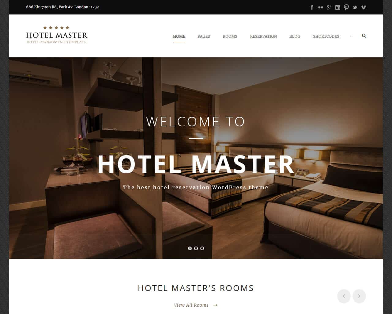 Hotel Master Website Template