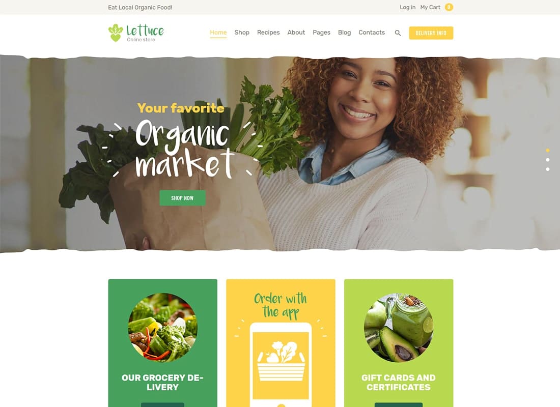 Lettuce | Organic Food & Eco Products WordPress Theme Website Template