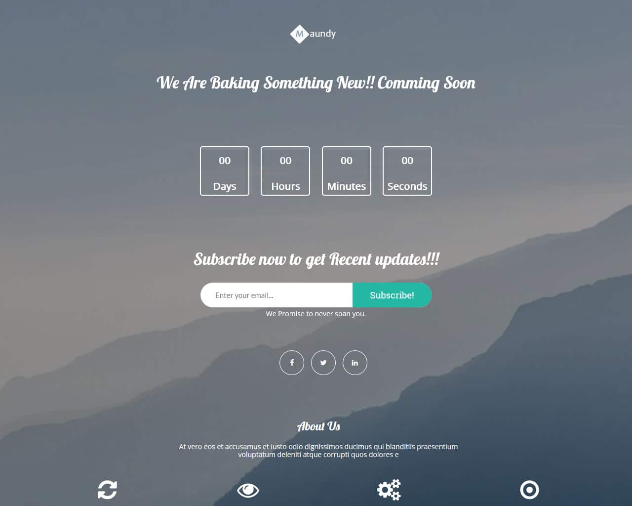 Maundy Website Template