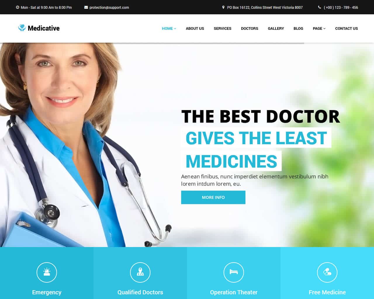 Bootstrap Hospital Website Templates Free Download Template Walls