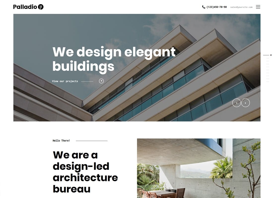 Palladio | Interior Design & Architecture WordPress Theme Website Template