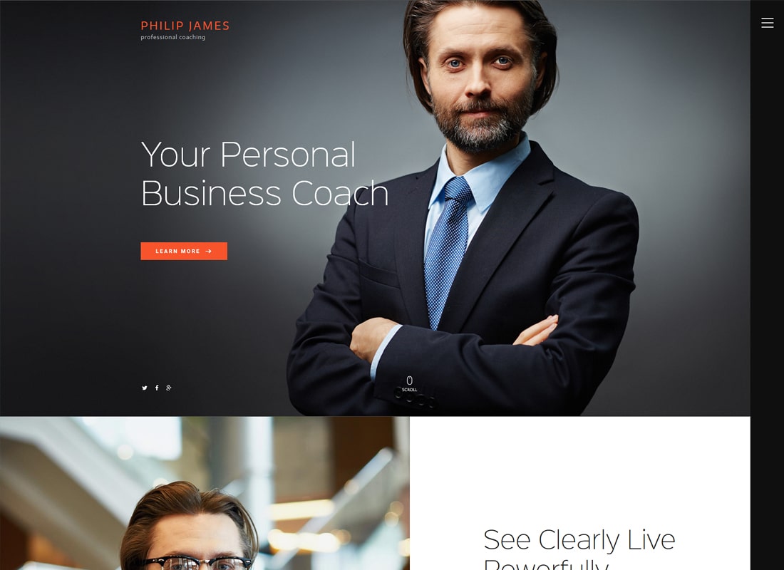 PJ | Life & Business Coaching WordPress Theme Website Template