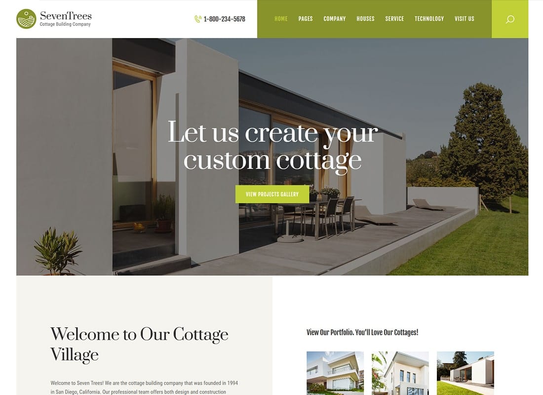SevenTrees | Real Estate WordPress Theme Website Template
