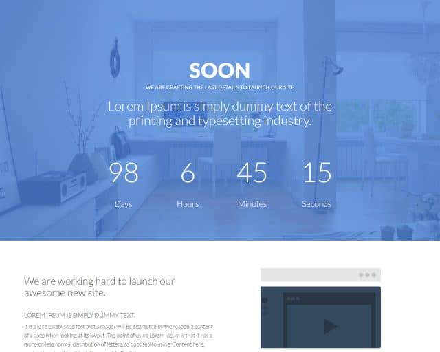 Soon – Website Under Construction Template