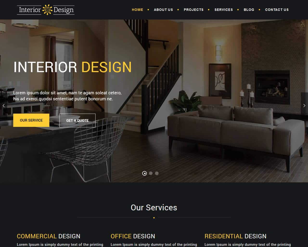 12 Best Interior Design Website Templates 2024 TemplateMag   Studioux Interior Design Website Template 