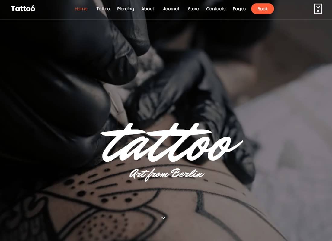 Tattoo - WordPress Website Template