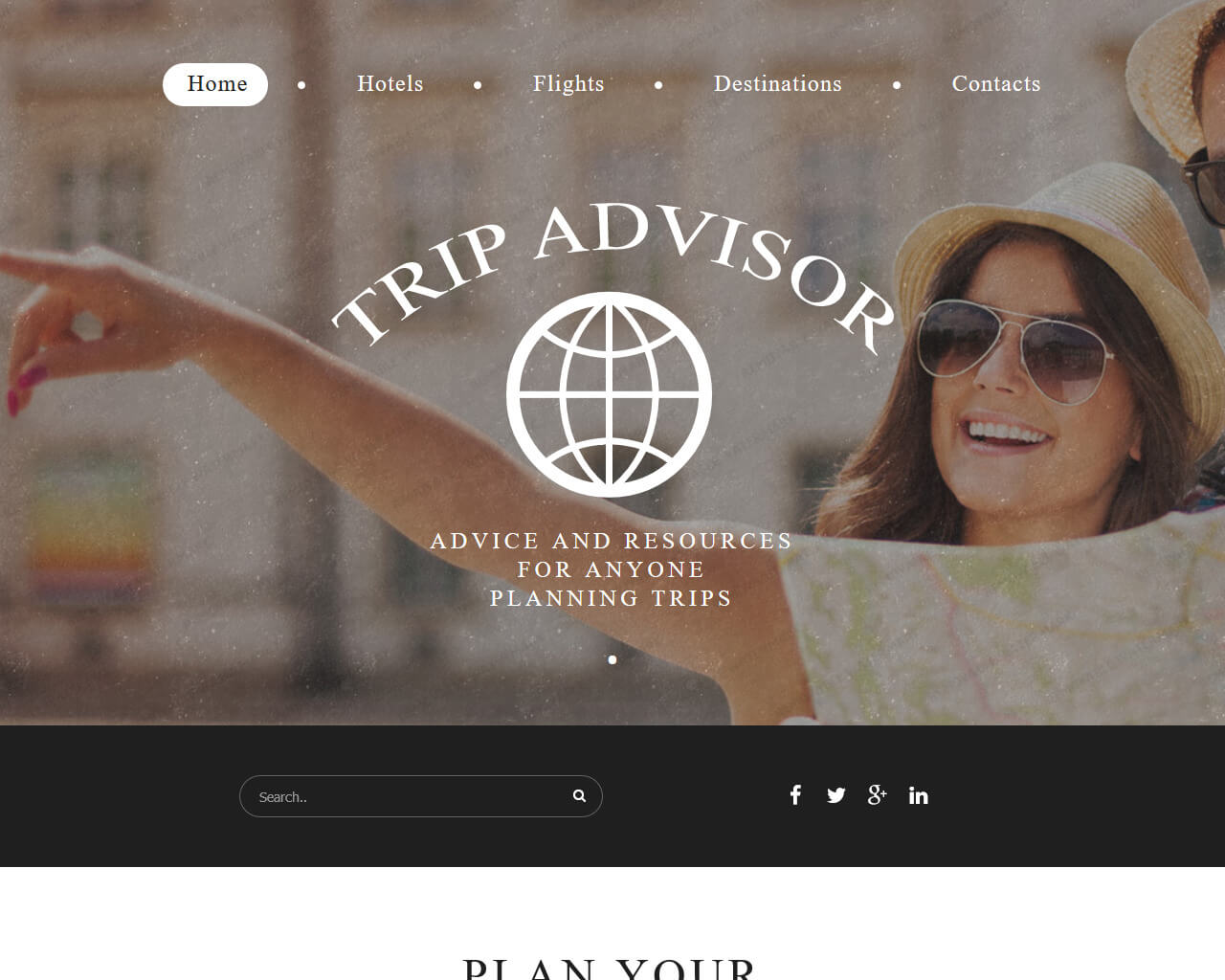 Trip Advisor Website Template
