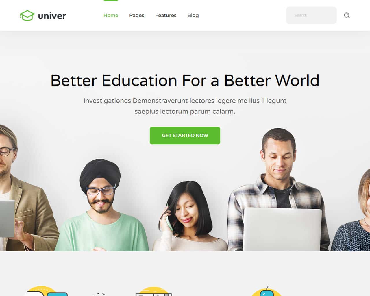 Univer Website Template