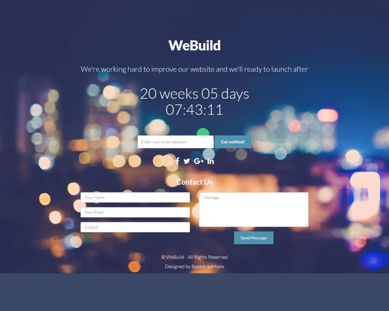 WeBuild Website Template