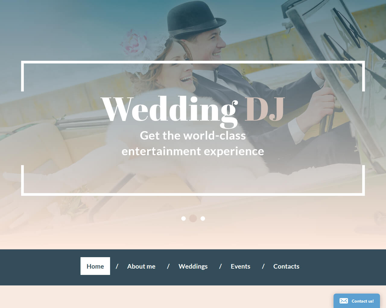 Wedding DJ Website Template
