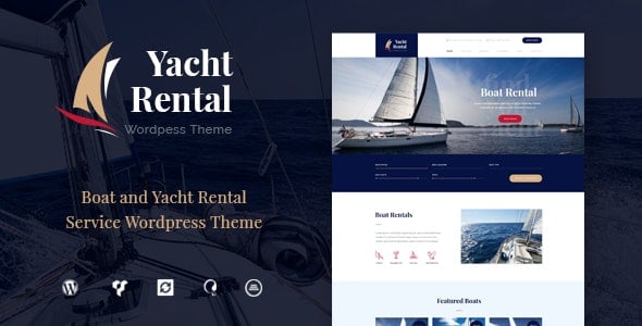 Yacht Rental | Yacht and Boat Rental Service WordPress Theme Website Template