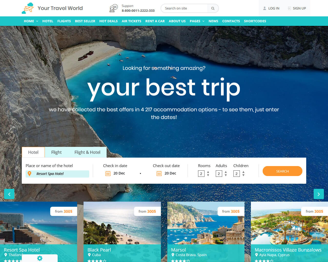 travel planner website templates free